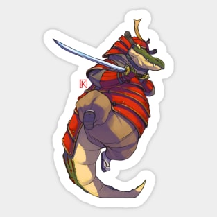 Samurai Croc Sticker